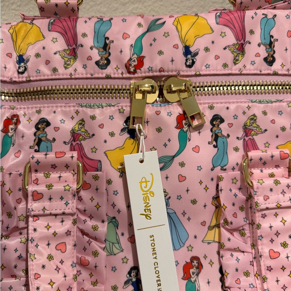 Stoney Clover Lane Disney Princess Never Stop Dreaming Classic Duffle Bag NWT - Picture 4 of 7